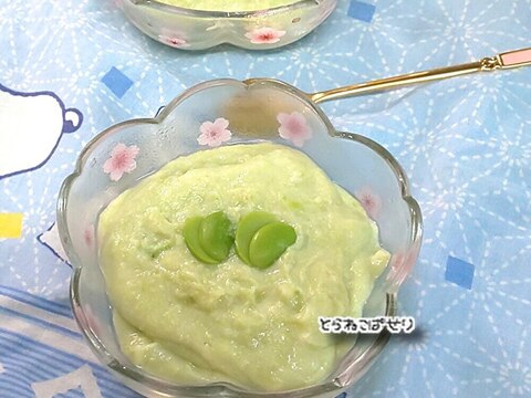 豆腐と☘️枝豆のムース